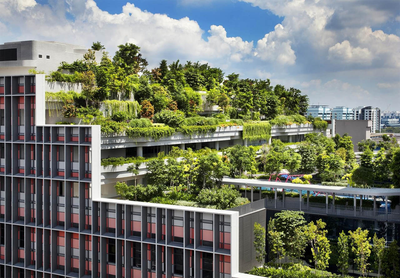 Жилой комплекс Kampung Admiralty в Сингапуре